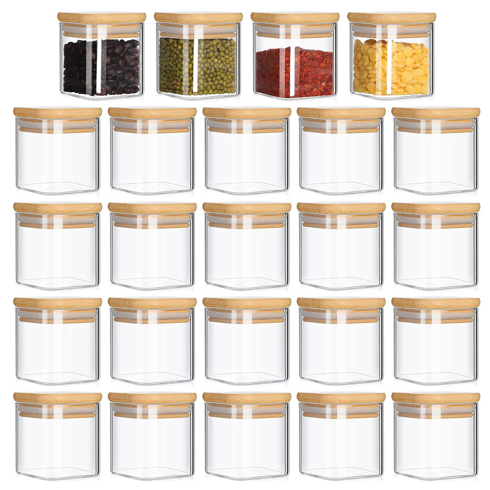 Food Storage Glass Container Set - مجموعة برطمانات زجاجية مكونة من 6