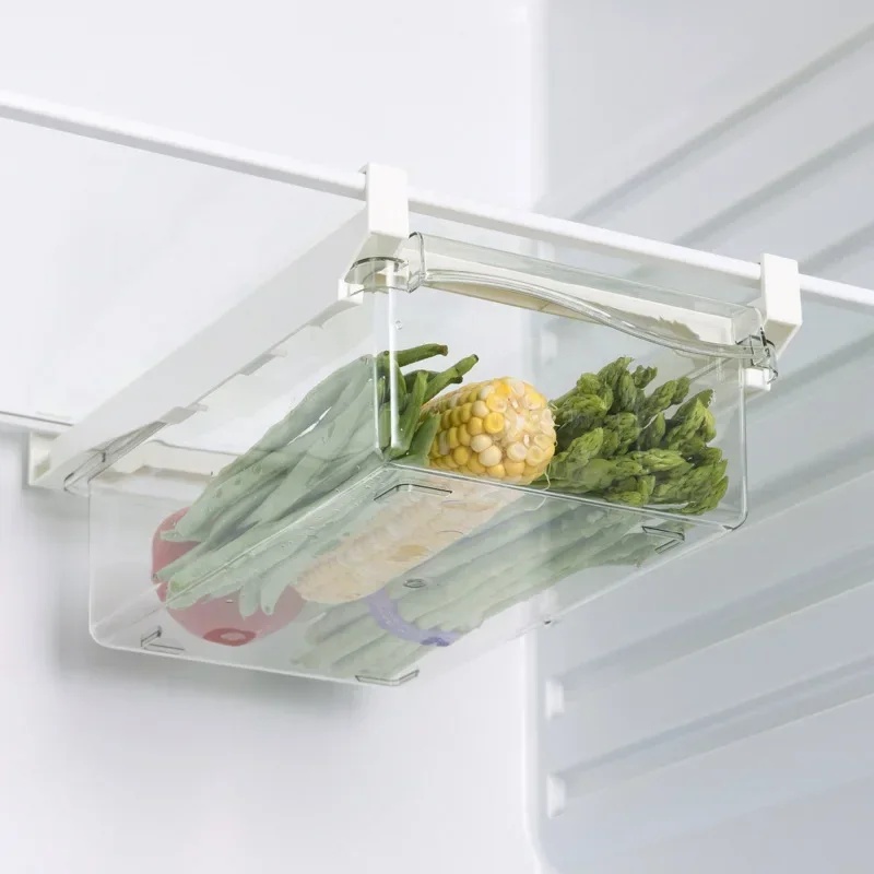 Food Storage With Dividers - منظم أدراج الثلاجة القابل للسحب والتعليق،