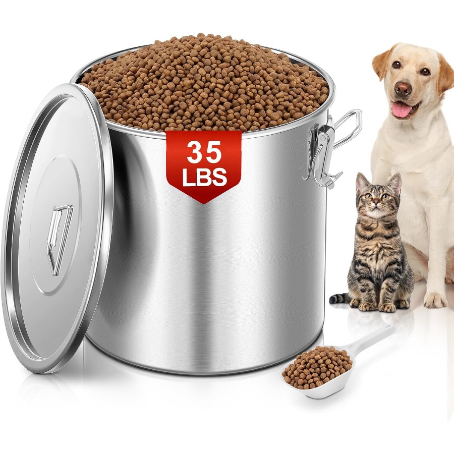Food Storage For Dog - حاوية تخزين طعام الكلاب المصنوعة من