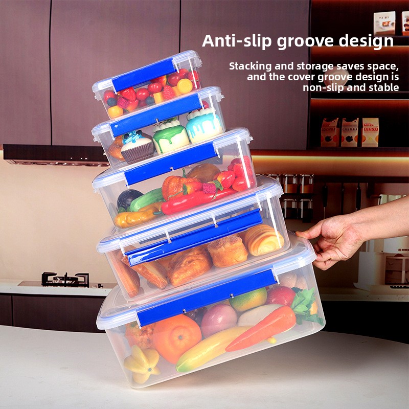 Food Storage Refrigerator - صندوق طعام محكم الإغلاق كبير السعة