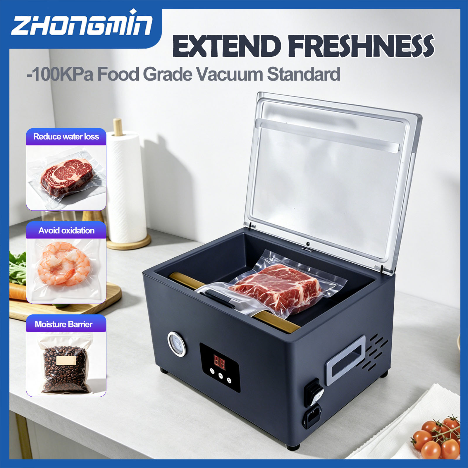 Food Storage Machine - آلة تفريغ الهواء من ZM-CVS300 لحفظ
