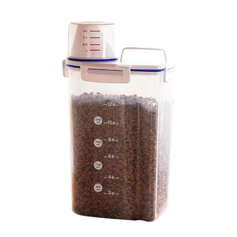 Food Storage For Dog - حاوية بلاستيكية محكمة الإغلاق ومقاومة للرطوبة