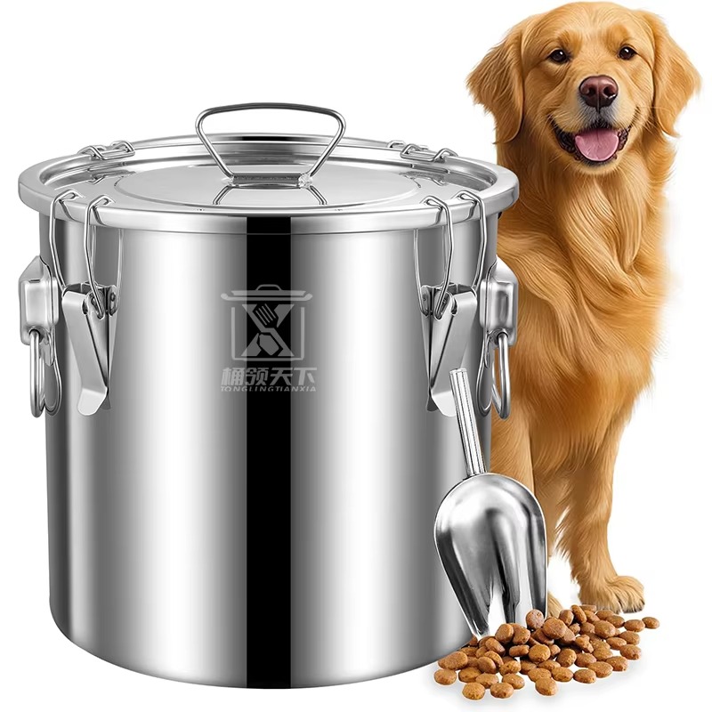 Food Storage For Dog - حاوية تخزين طعام للكلاب والقطط والطيور