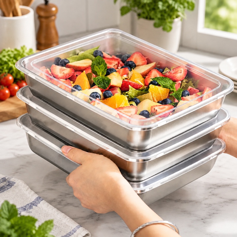Food Storage Design - مجموعة من 3 علب تخزين طعام
