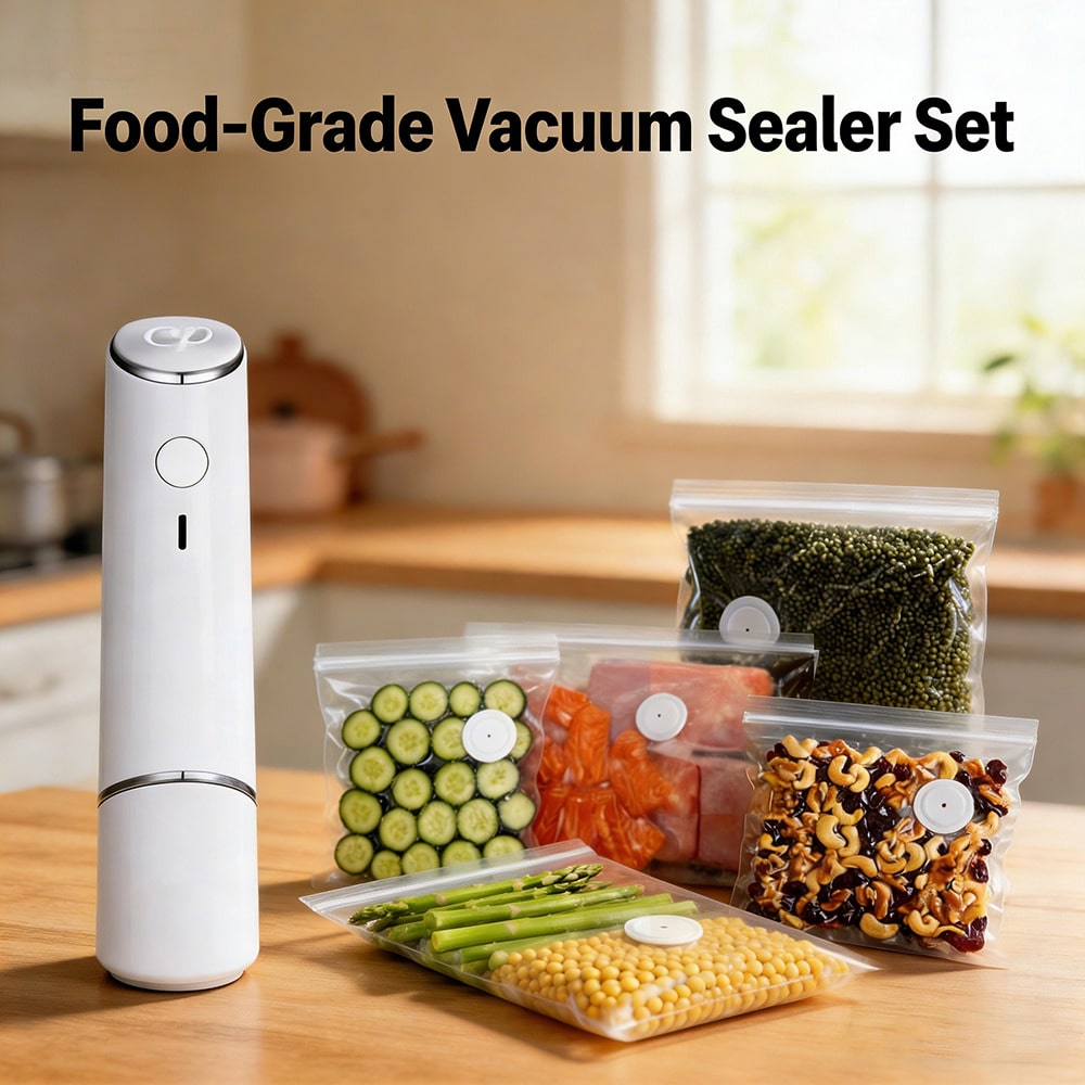 30 قطعة من أكياس التفريغ القاب - مراجعة Food Storage Machine وسعره