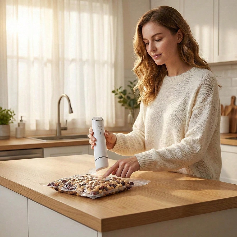 30 قطعة من أكياس التفريغ القاب - مراجعة Food Storage Machine وسعره