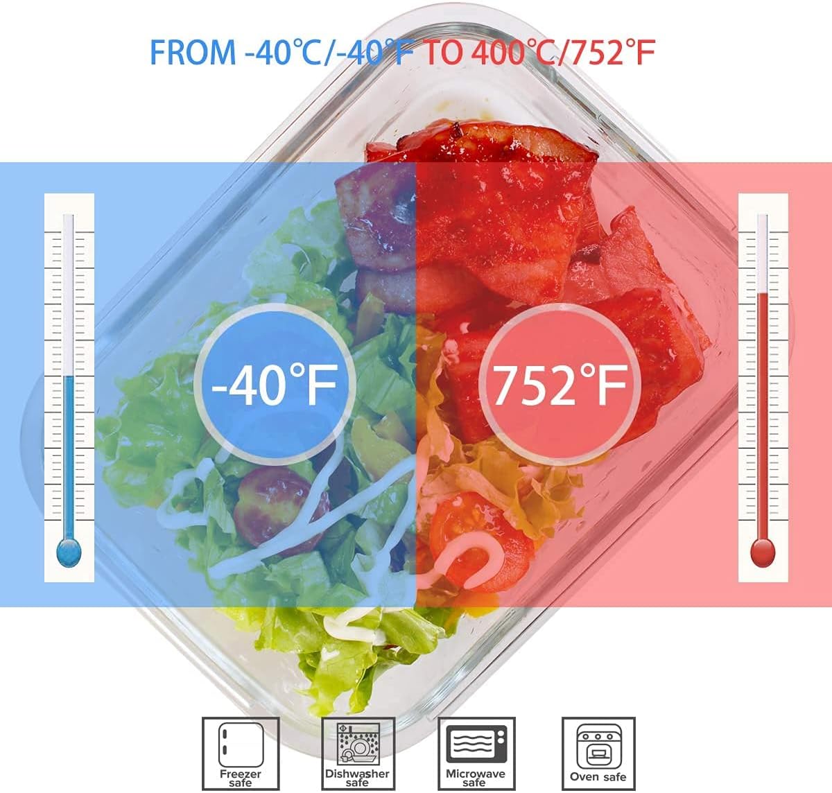 مجموعة من 18 قطعة من علب تخزين - مراجعة Food Storage Glass Container Set وسعره