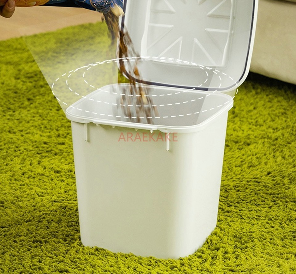 دلو طعام القطط، تخزين أغذية ال - مراجعة Food Storage For Dog وسعره