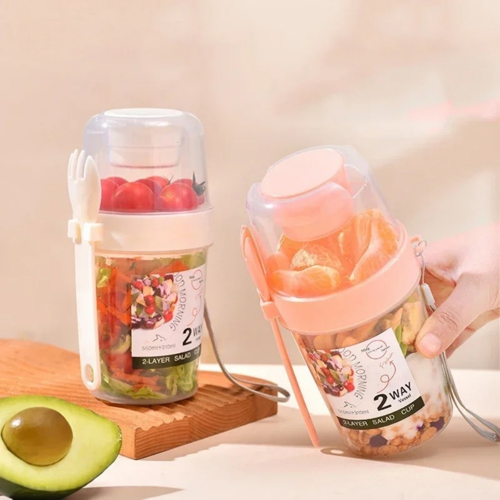 المحمولة كوب للسلطة الإفطار كو - مراجعة Food Storage Thermos وسعره