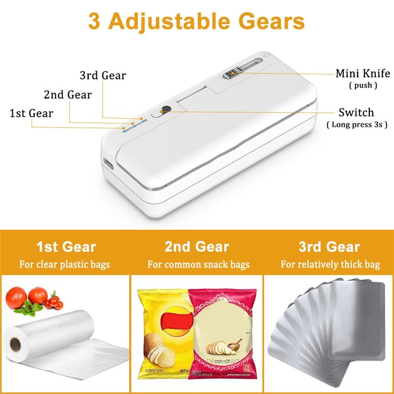 آلة ختم الأكياس المحمولة DT39، - مراجعة Food Storage Machine وسعره