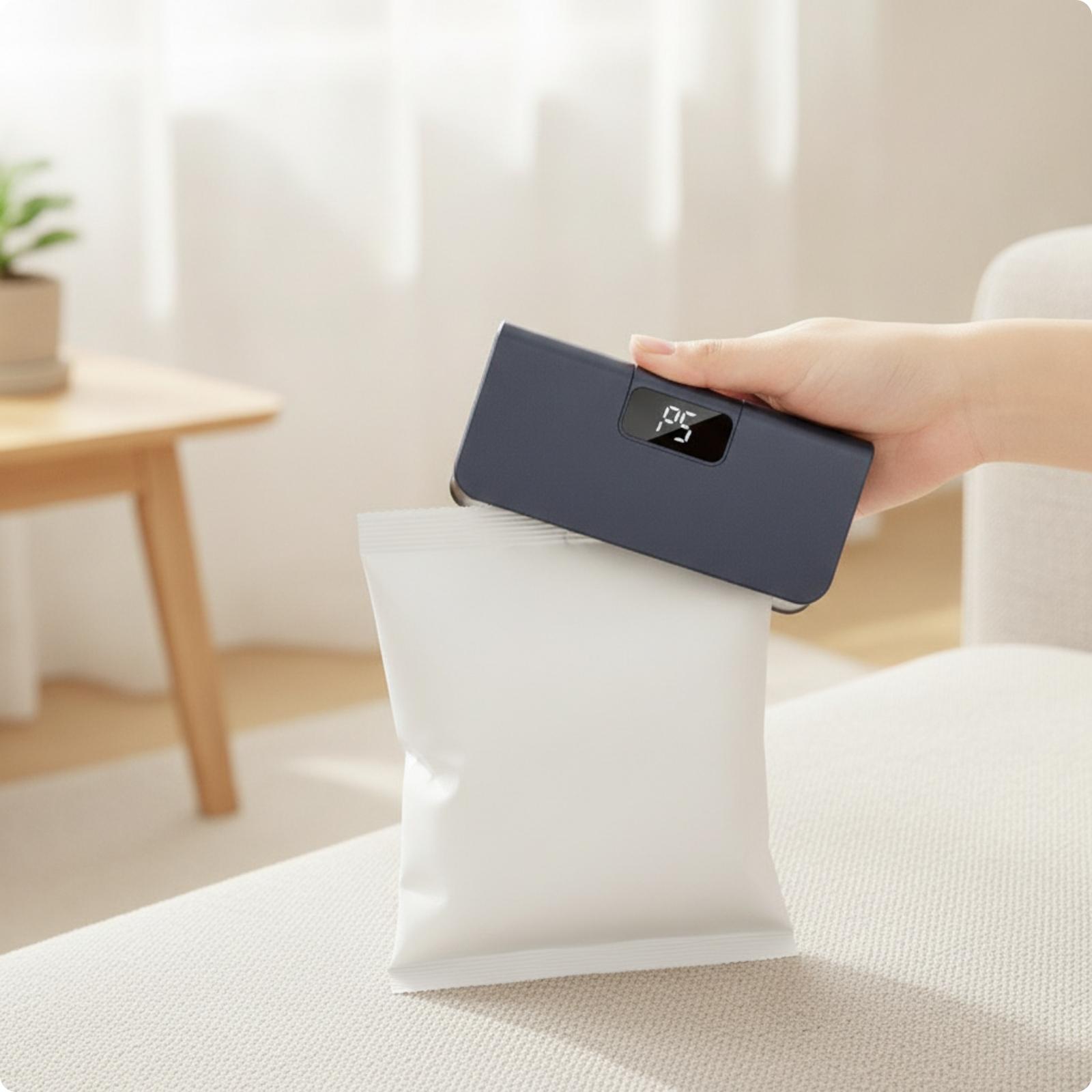 جهاز إغلاق الأكياس بشاشة رقمية - مراجعة Food Storage Plastic Bag وسعره