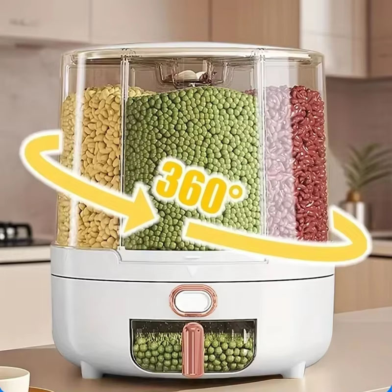 6 مقصورة 360 °   حاوية تخزين ط - مراجعة Food Storage Design وسعره