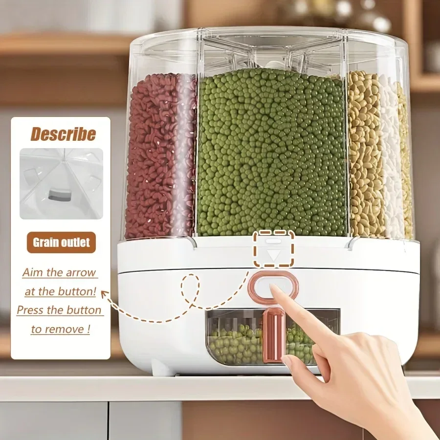 6 مقصورة 360 °   حاوية تخزين ط - مراجعة Food Storage Design وسعره