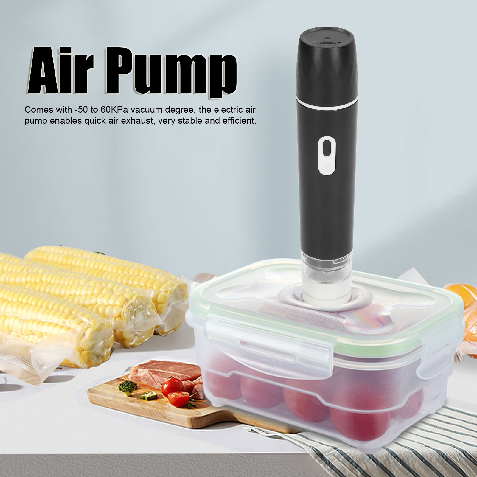 مضخة هواء كهربائية محمولة بالي - مراجعة Food Storage Machine وسعره