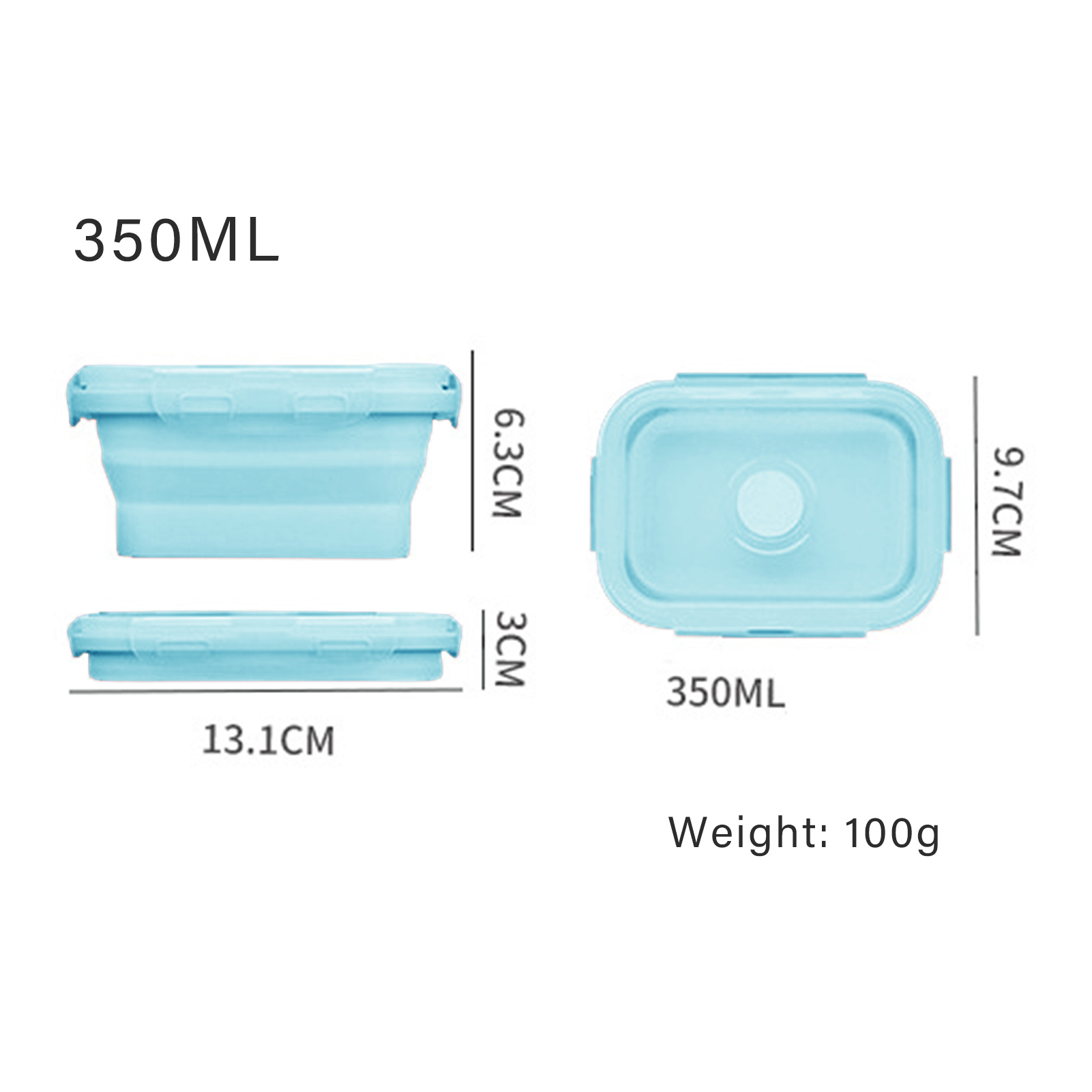 علبة طعام من السيليكون قابلة ل - مراجعة Food Storage Containers Plastic Box وسعره