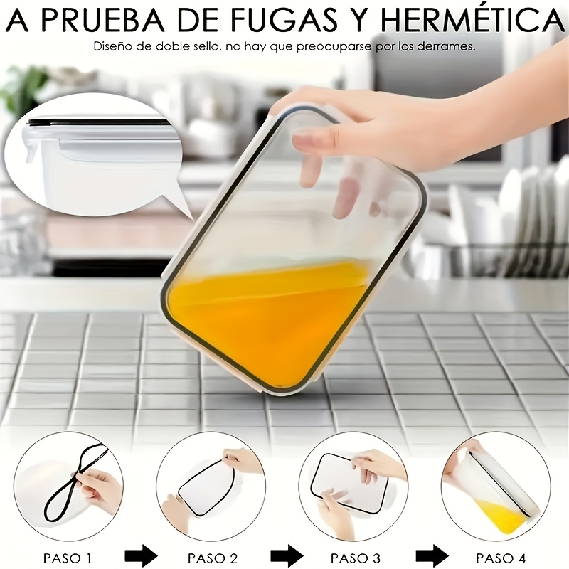 مجموعة من 8 قطع تشمل 4 حاويات  - مراجعة Food Storage With Dividers وسعره