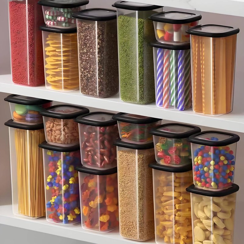 مجموعة من 6 حاويات تخزين طعام  - مراجعة Food Storage Design وسعره