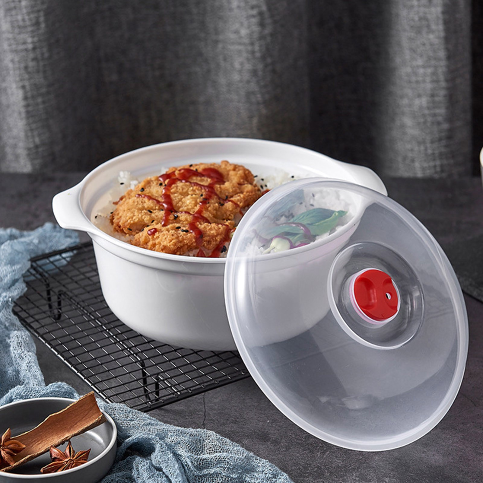 علبة طعام احترافية مستديرة لحف - مراجعة Food Storage Containers Plastic Box وسعره