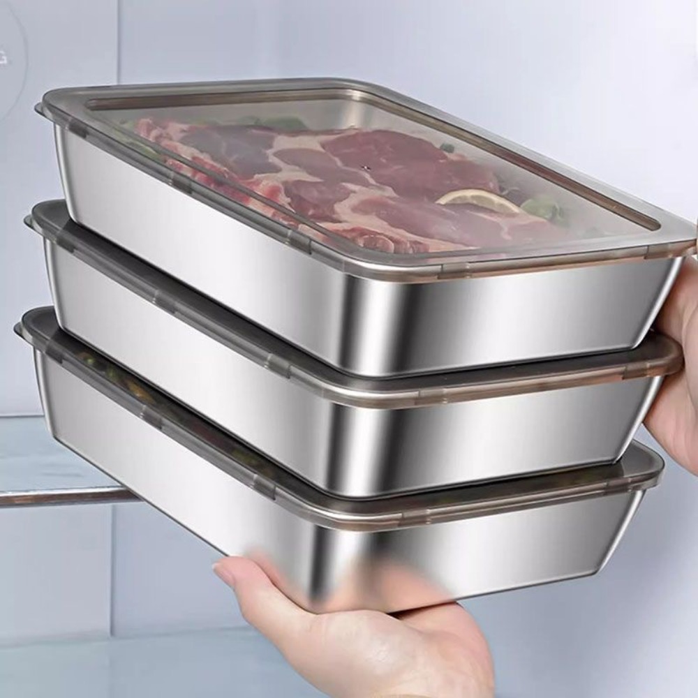 صينية تقديم من الفولاذ المقاوم - مراجعة Food Storage Design وسعره