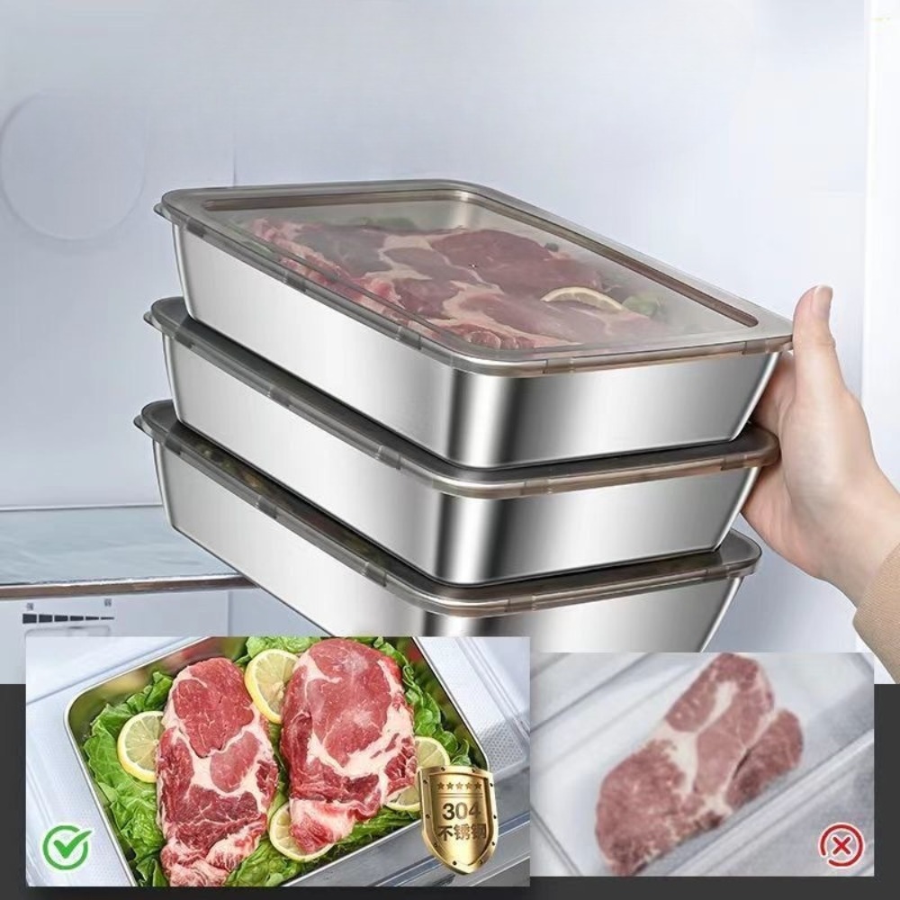 صينية تقديم من الفولاذ المقاوم - مراجعة Food Storage Design وسعره