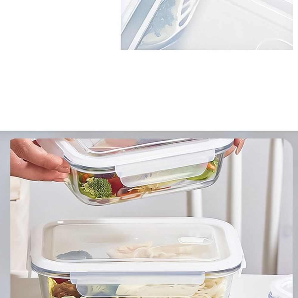 علبة طعام زجاجية آمنة للاستخدا - مراجعة Food Storage With Dividers وسعره