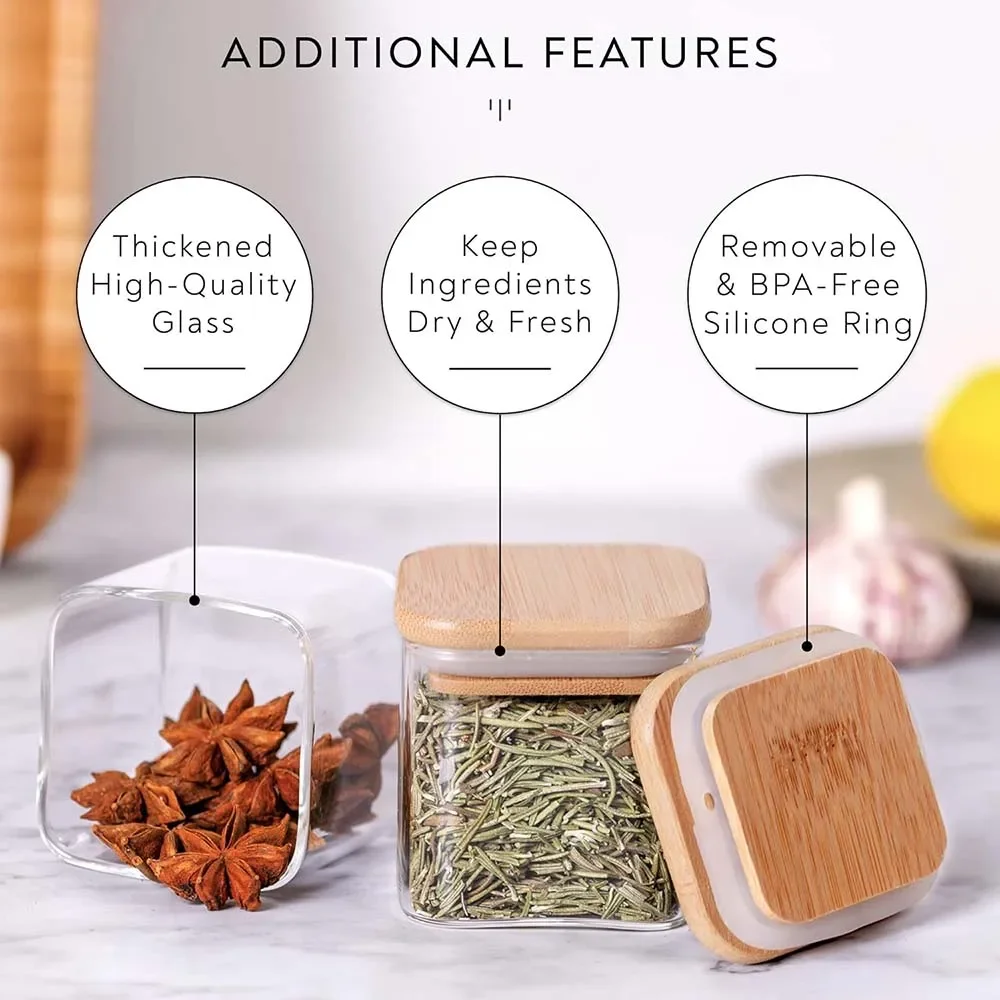 مجموعة عبوات زجاجية مربعة لتخز - مراجعة Food Storage Glass Container Set وسعره