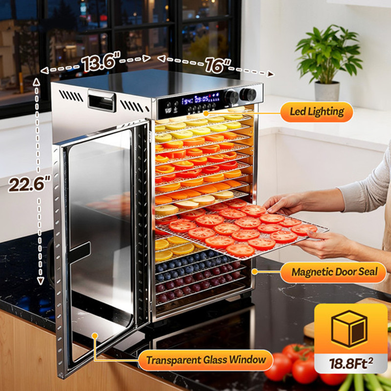 جهاز تجفيف الطعام بسعة 18 صيني - مراجعة Food Storage Machine وسعره