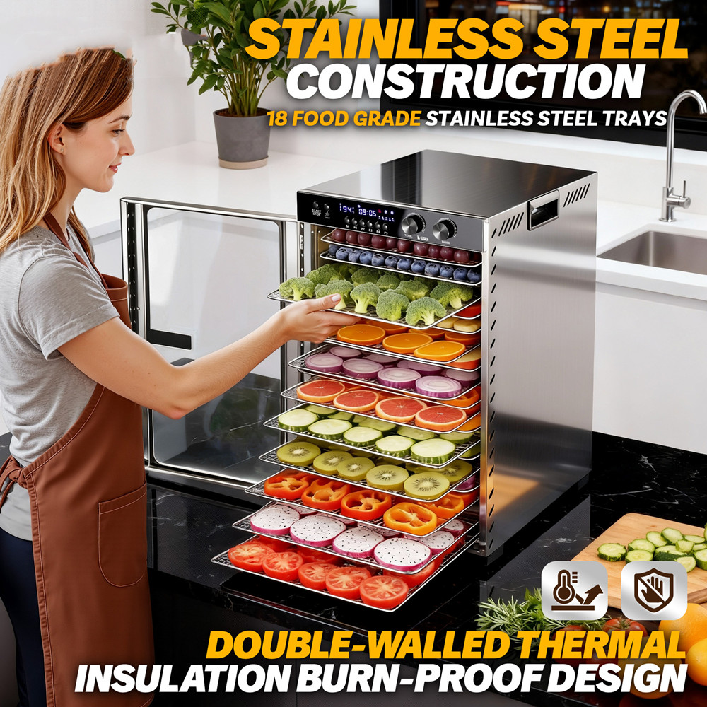 جهاز تجفيف الطعام بسعة 18 صيني - مراجعة Food Storage Machine وسعره