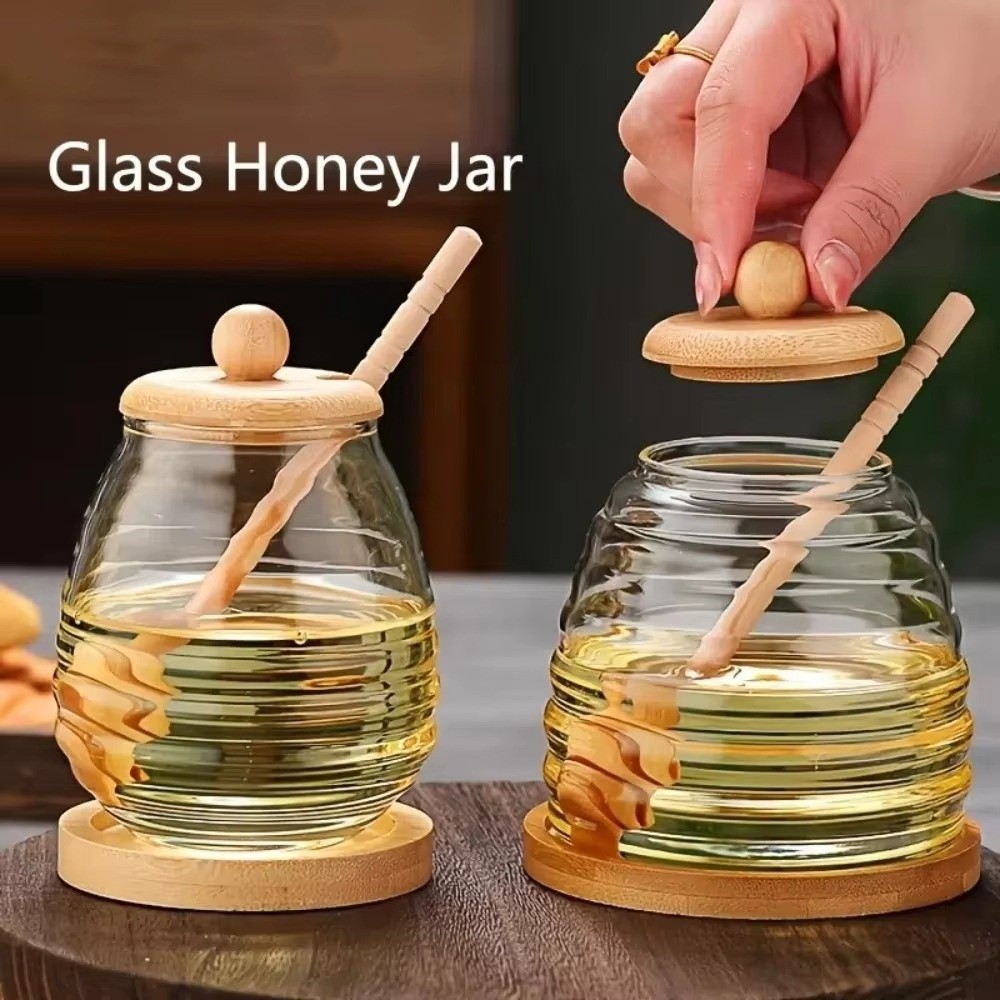 وعاء زجاجي شفاف بتصميم خلية ال - مراجعة Food Storage Glass Container Set وسعره