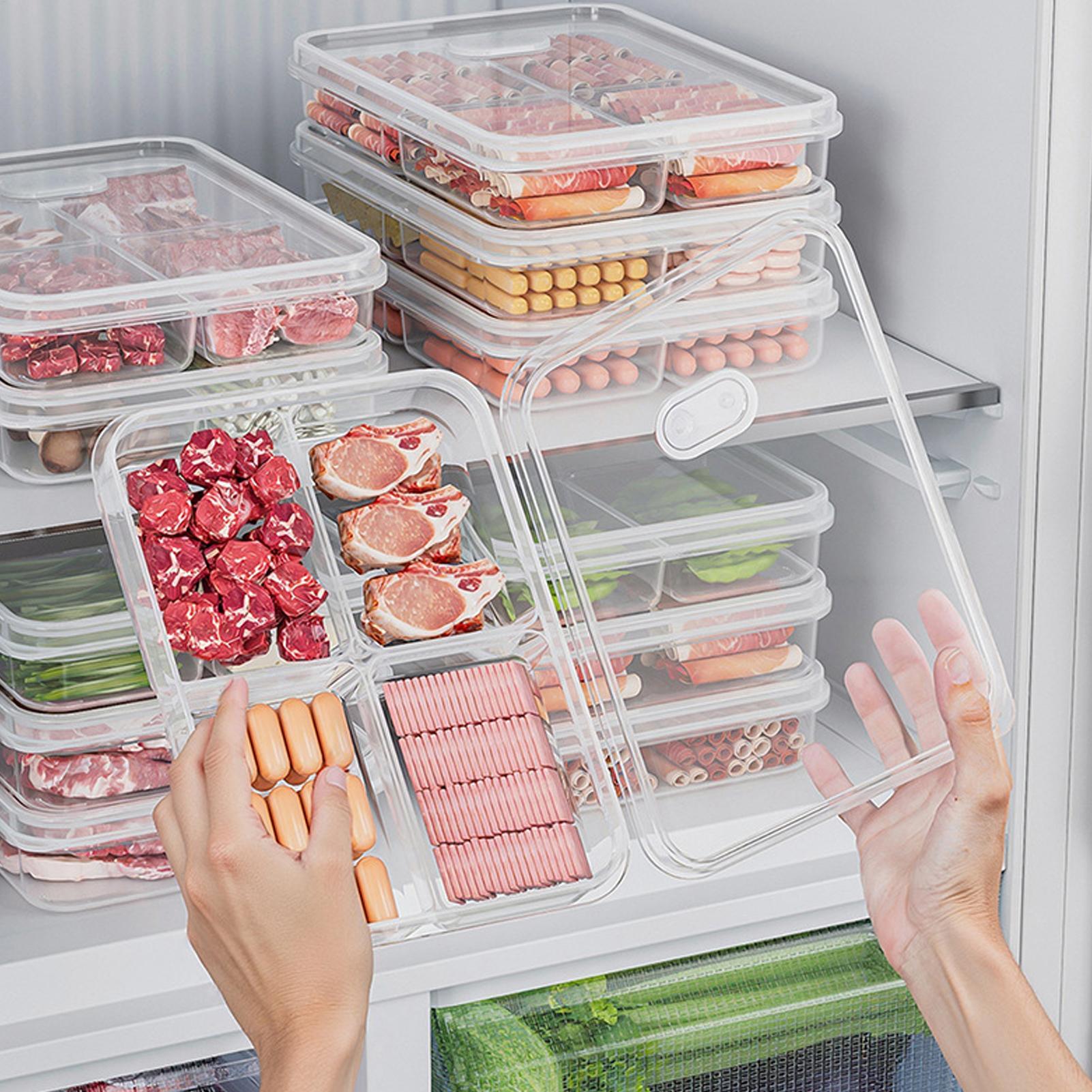 صندوق تخزين للثلاجة، علبة حفظ  - مراجعة Food Storage Containers Plastic Box وسعره
