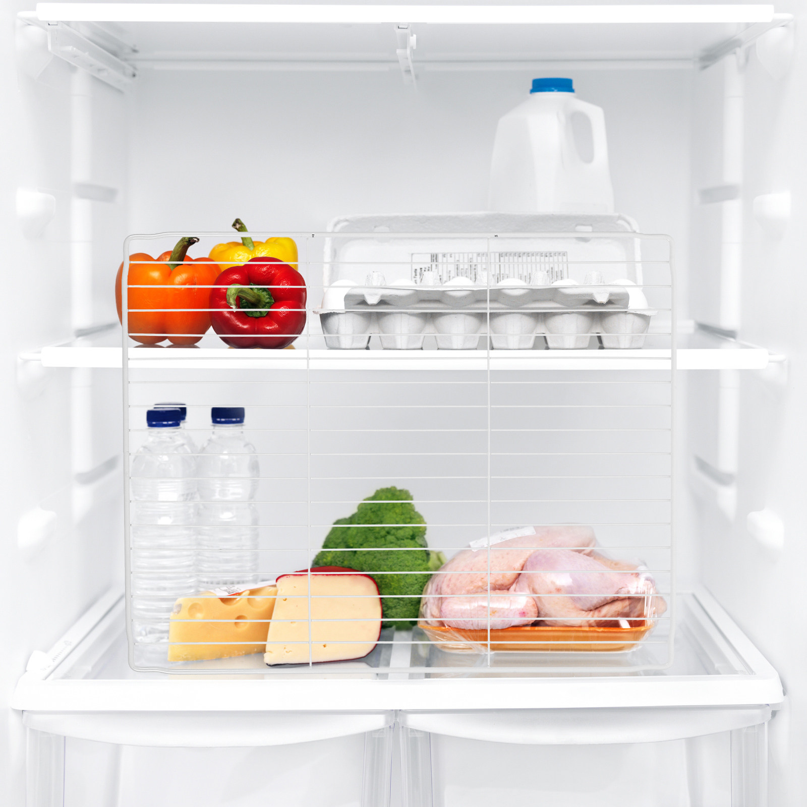 قطعتان من فواصل الأسلاك المعدن - مراجعة Food Storage With Dividers وسعره