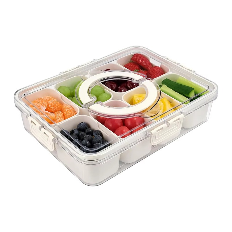 صينية تقديم بلاستيكية للمطبخ،  - مراجعة Food Storage With Dividers وسعره
