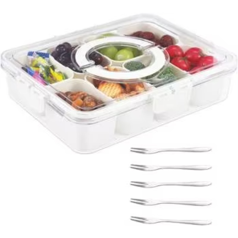 صينية تقديم بلاستيكية للمطبخ،  - مراجعة Food Storage With Dividers وسعره