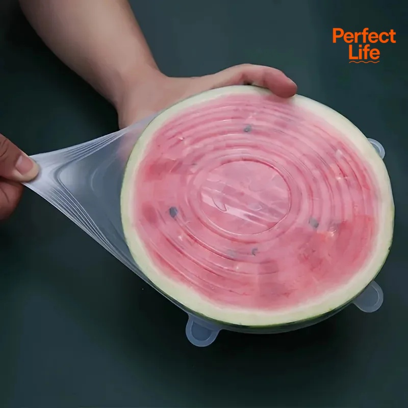 6 قطع من أغطية السيليكون القاب - مراجعة Silicone Stretch Lid وسعره