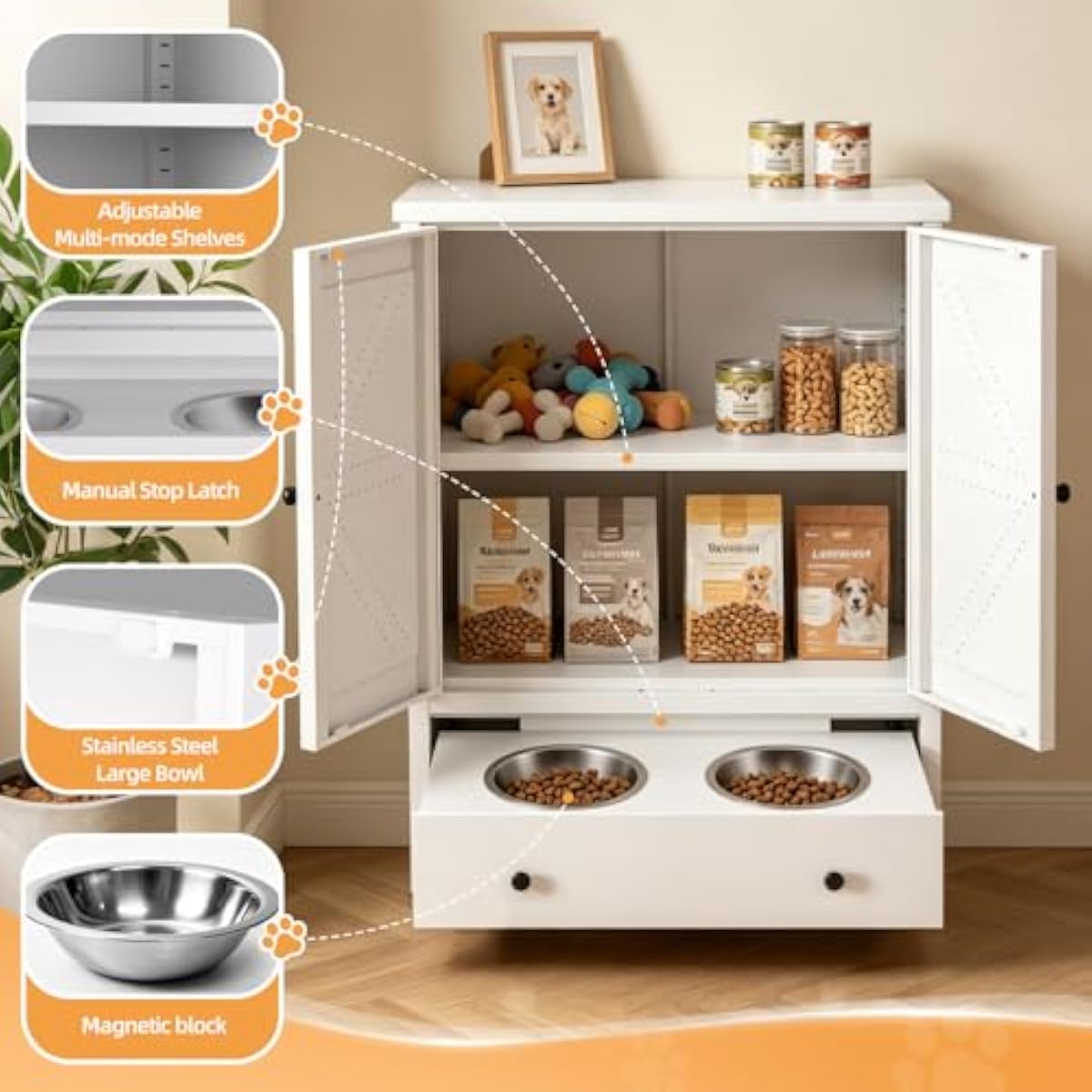 محطة تغذية معدنية للحيوانات ال - مراجعة Food Storage For Dog وسعره