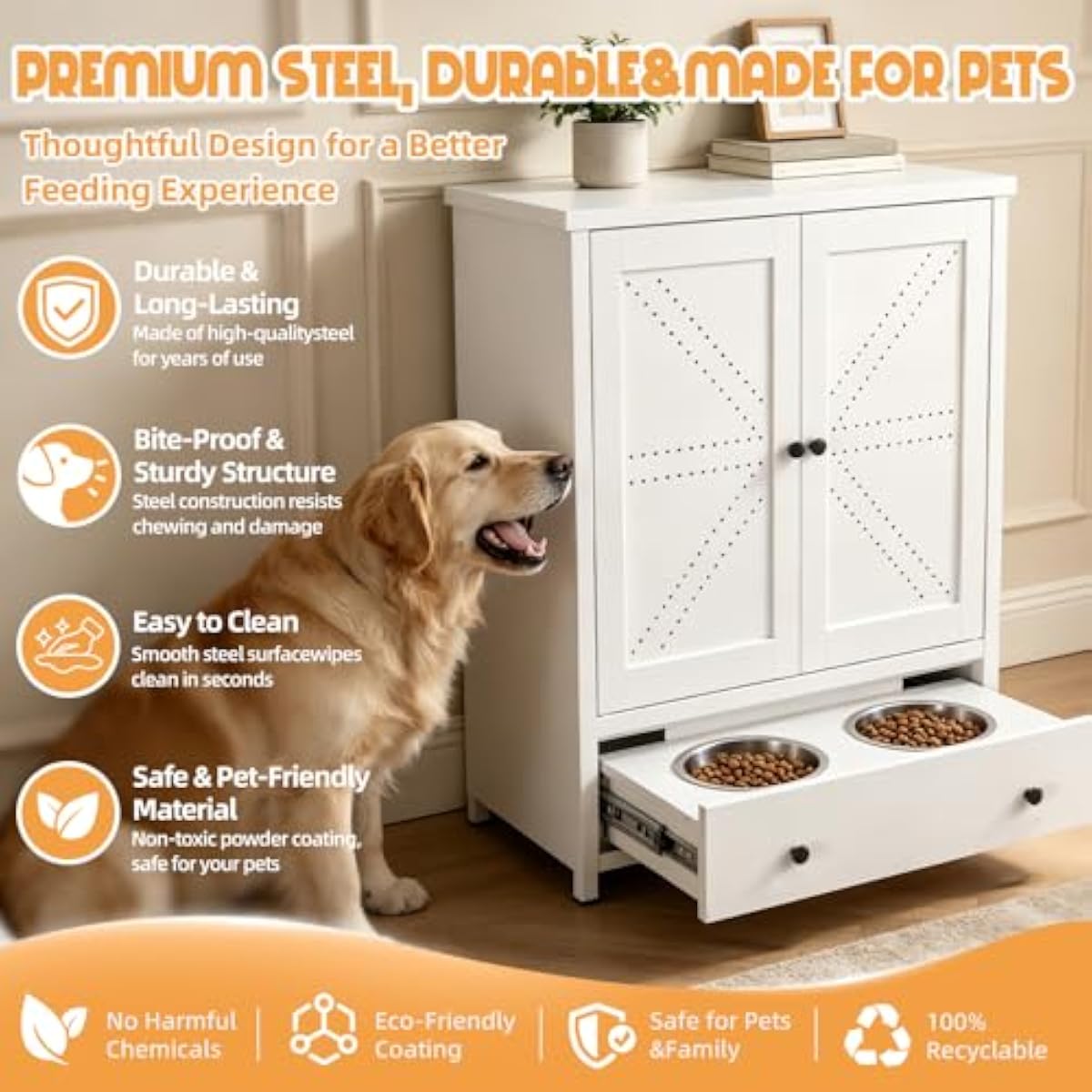 محطة تغذية معدنية للحيوانات ال - مراجعة Food Storage For Dog وسعره