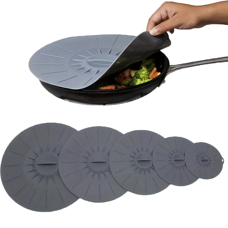 5 قطع أغطية سيليكون عالمية قاب - مراجعة Silicone Stretch Lid وسعره
