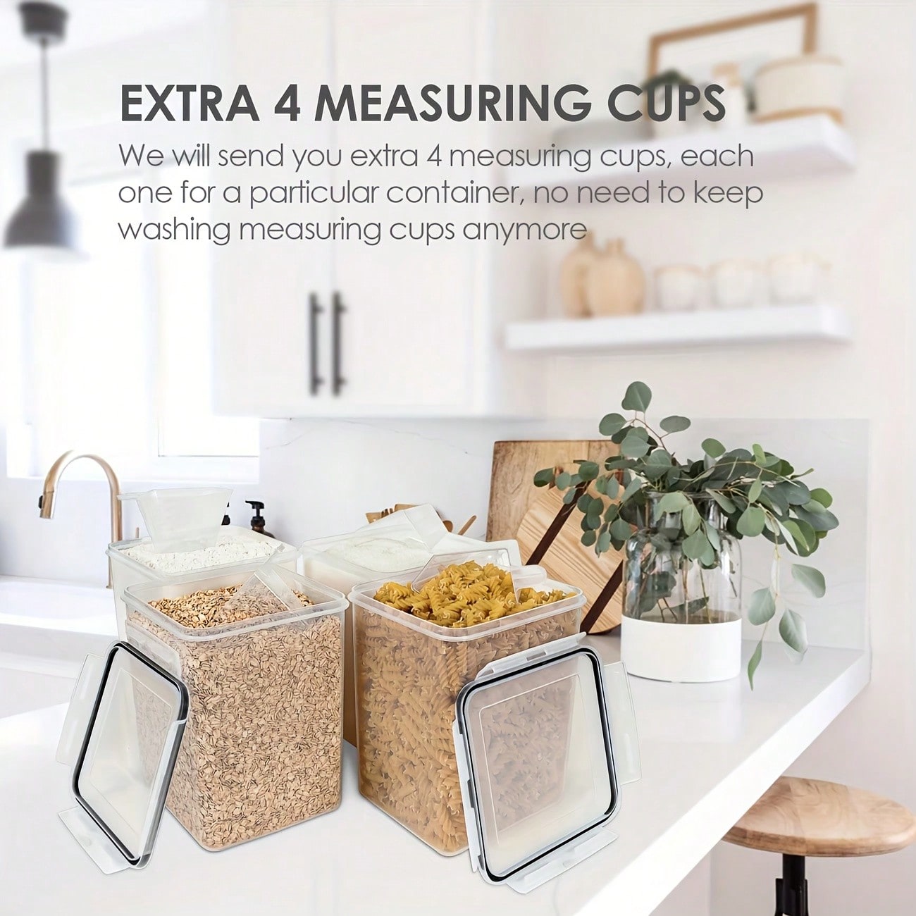 مجموعة من 4 علب تخزين كبيرة لل - مراجعة Food Storage Glass Container Set وسعره