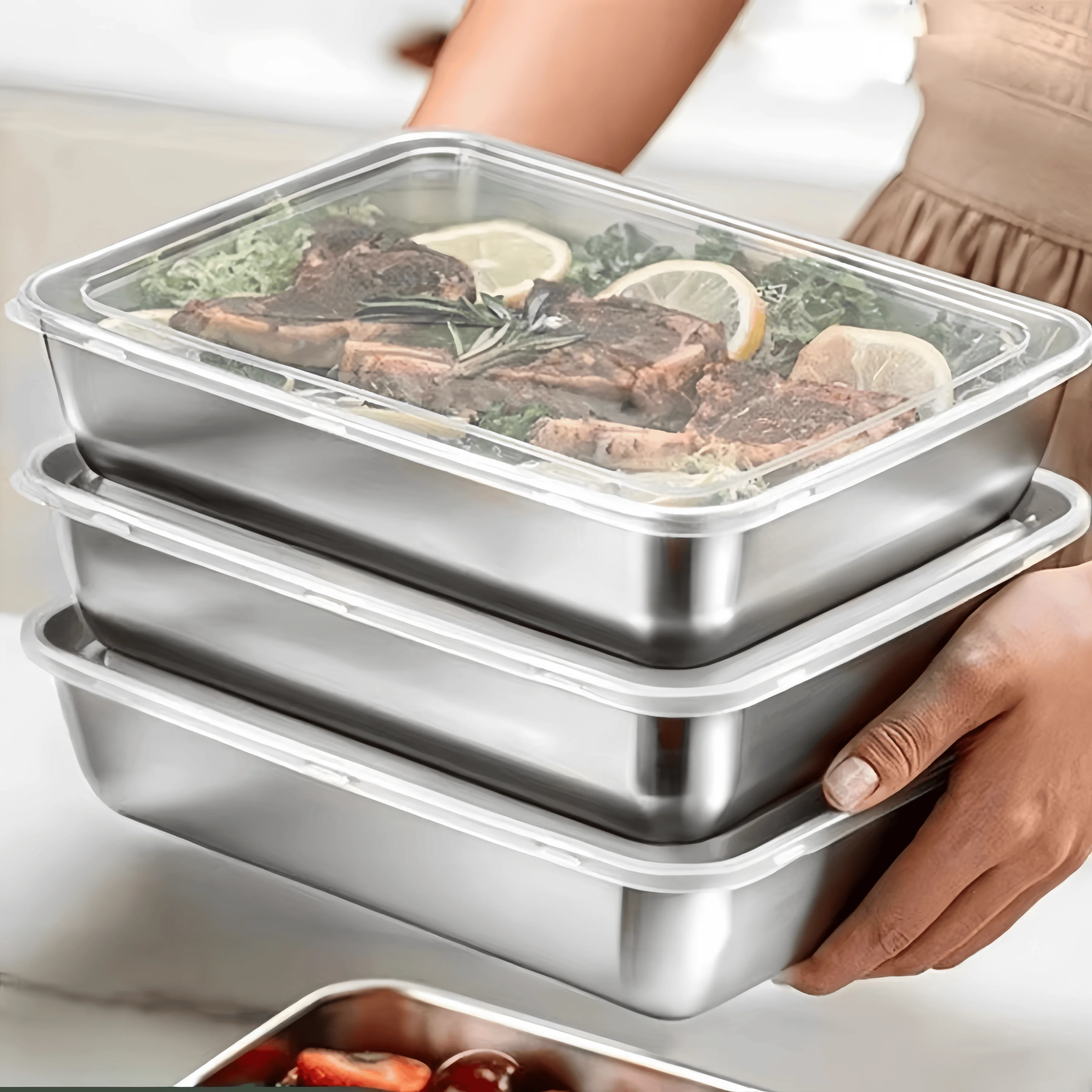 علبة طعام مستطيلة محكمة الإغلا - مراجعة Food Storage Refrigerator وسعره